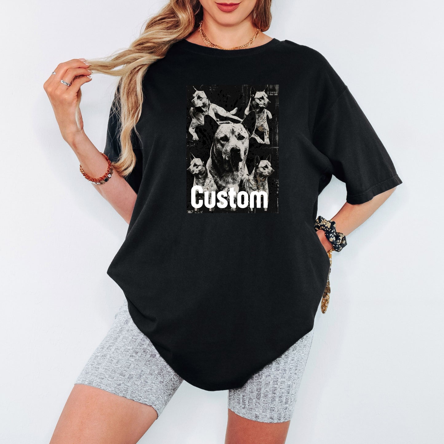 Custom Dog Portrait T-Shirt One of a Kind, Never Made Twice