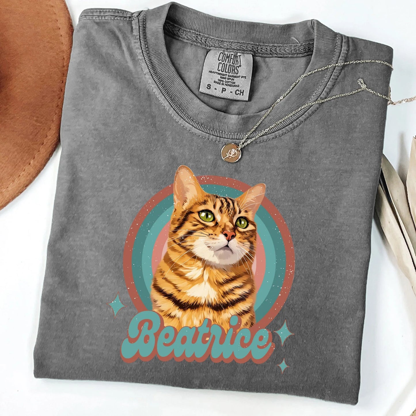 Custom Pet T-Shirt — Pet Photo + Name
