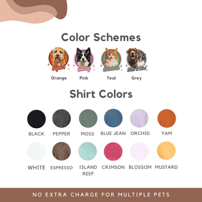 Custom Pet T-Shirt — Pet Photo + Name