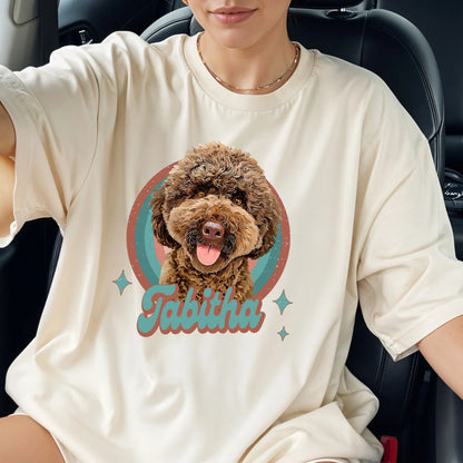 Custom Pet T-Shirt — Pet Photo + Name