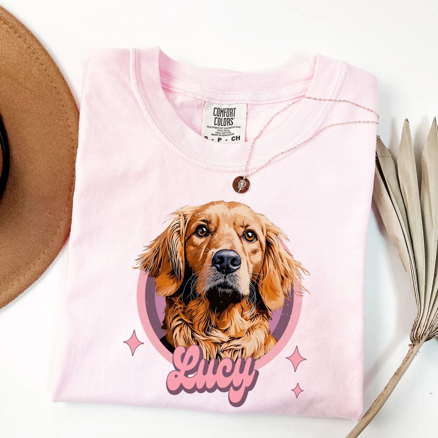 Custom Pet T-Shirt — Pet Photo + Name