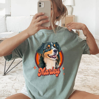Custom Pet T-Shirt — Pet Photo + Name