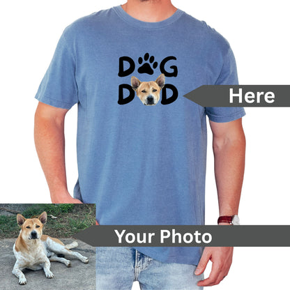 Custom Dog Dad Portrait T-Shirt | One of a Kind Vintage Pet Portrait | Never Made Twice
