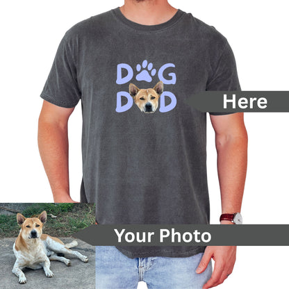 Custom Dog Dad Portrait T-Shirt | One of a Kind Vintage Pet Portrait | Never Made Twice