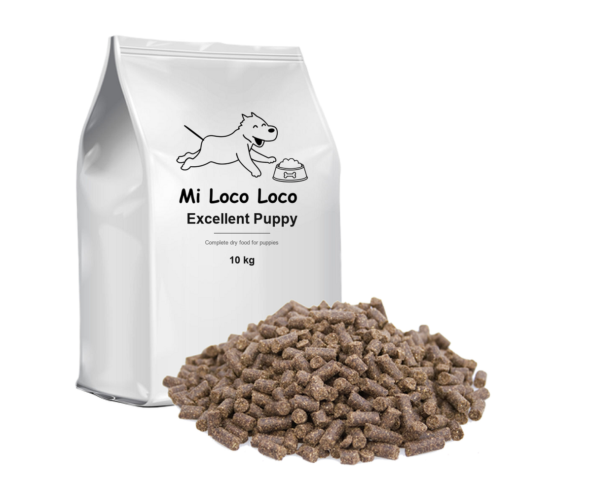 Mi Loco Loco Prime Puppy Chicken dry dog food, 10 kg bag