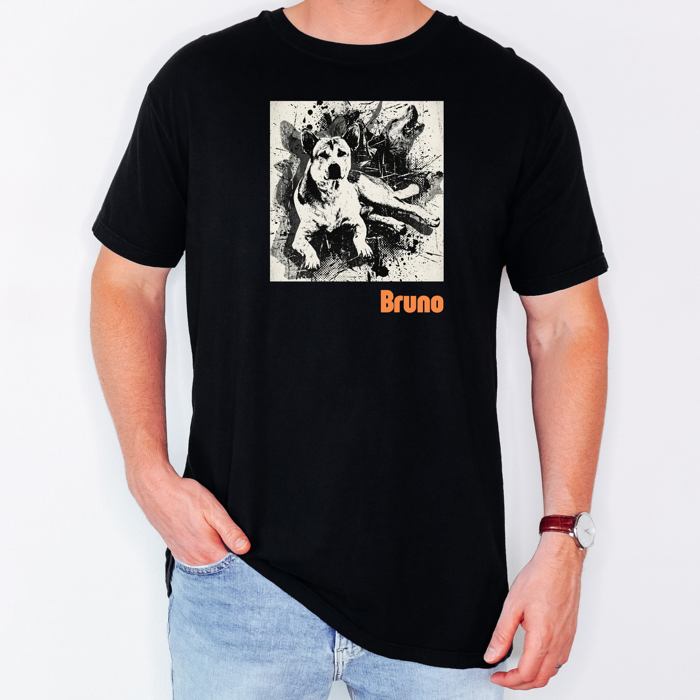 Custom Dog Portrait T-Shirt One of a Kind, Never Made Twice