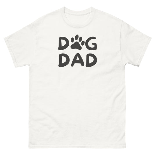 Dog Dad T-shirt | White | front view | Mi Loco Loco